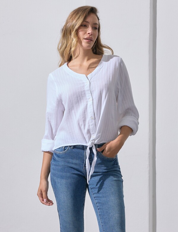 Blusa Algodon Nudo BLANCO