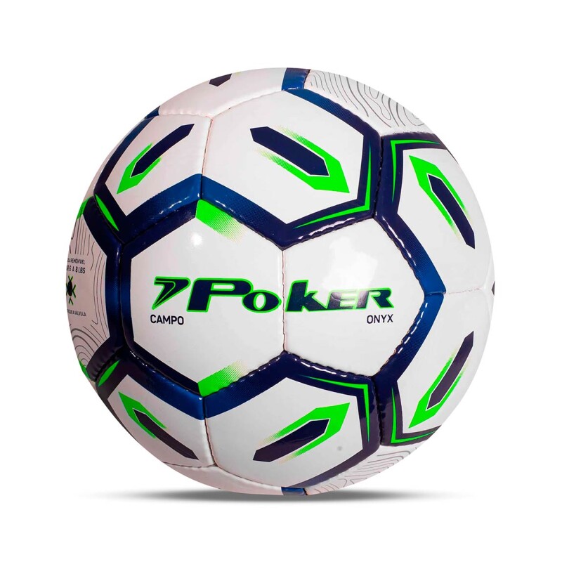 Pelota Fútbol Poker Campo 32 Gomos Onyx Morado-Verde Fluo