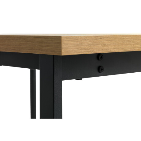 Mesa de comedor AABENRAA 80x120 roble/negro Roble/negro