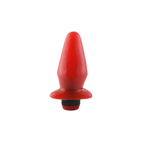 Estaca Anal XXL Con Vibrador Rojo