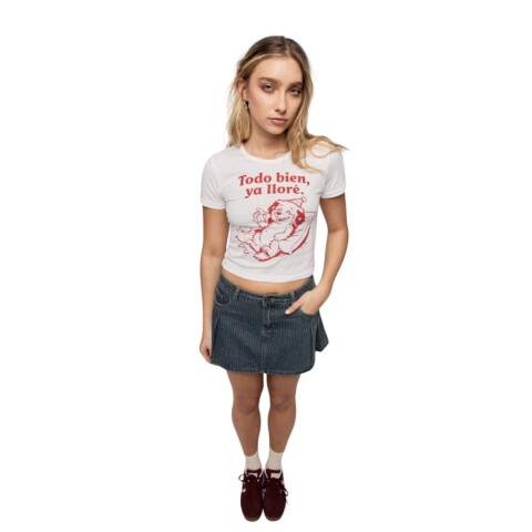 REMERA LLORADERA XXS-L BLANCO