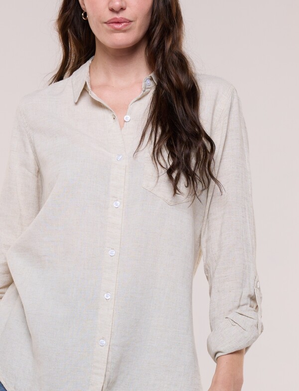 Camisa Lino BEIGE