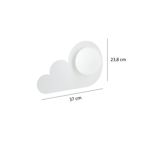 LUMINARIA DE PARED CLOUD Luminaria de Pared Cloud Blanca