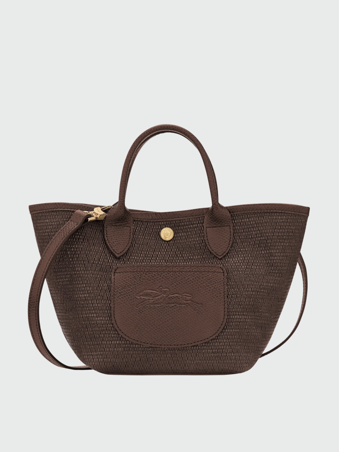 LONGCHAMP - LE PANIER PLIAGE, CARTERA BASKET S Negro Estampado