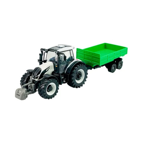 Bburago Tractor con Remolque de Juguete Fendt FarmLand Diseños Surtidos U