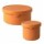 Set 2 Contenedores Recipiente 700Ml y 250Ml c/ Tapa Silicona Naranja