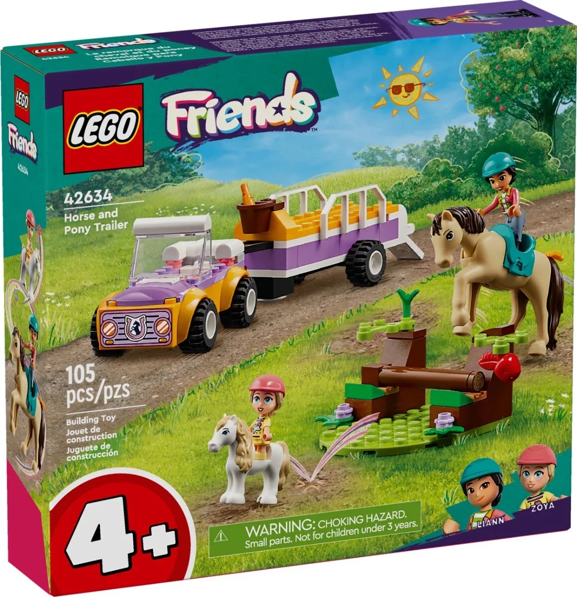 Lego Friends Remolque De Caballos 105 Pcs 