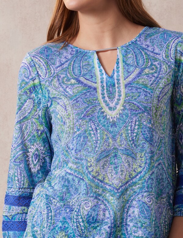 Blusa Printed AZUL/MULTI
