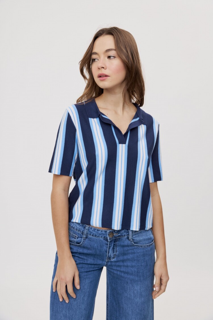 REMERA FEVORA Azul Marino