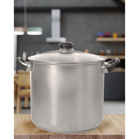 Olla Cuori Giulia con tapa de vidrio acero inox. 10lts Olla Cuori Giulia con tapa de vidrio acero inox. 10lts