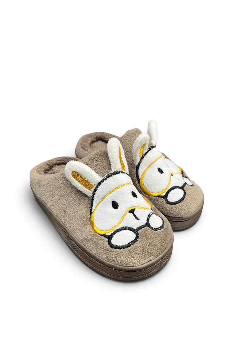 PANTUFLA PELUDITA Marron