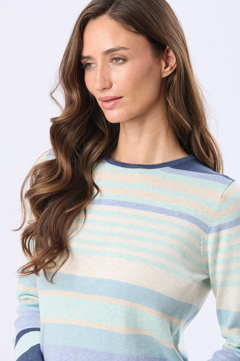 BUZO TEJIDO RAYADO Azul