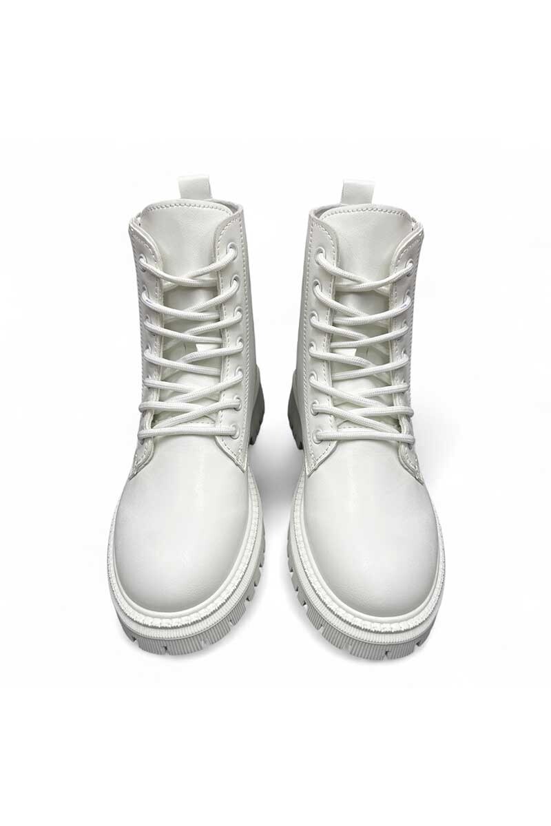 BOTA MUJER BBO BOTA BBO CON CINTAS Blanco