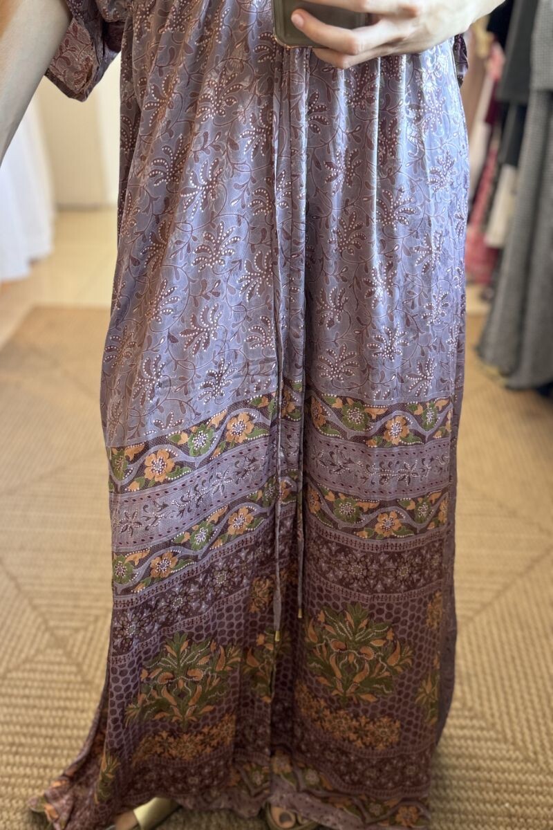 Vestido Manu de seda Tonos lilas
