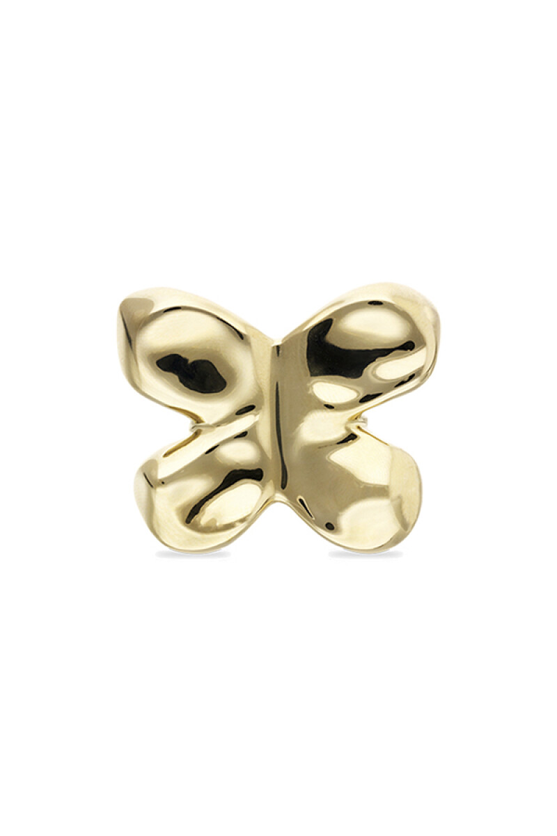 ANILLO DE ALEACIÓN DE METALES BAÑADO EN ORO 18K CON FORMA DE MARIPOSA - Anillo 