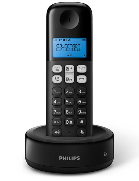 Teléfono inalámbrico Philips DECT 6.0 Negro