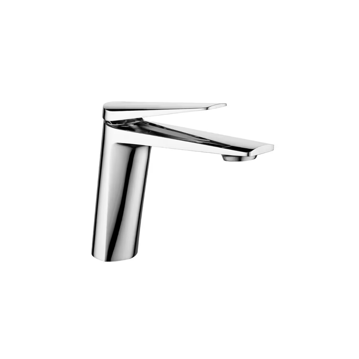 Grifería De Lavatorio Monocomando De Mesada Bajo Chronos Cromado 