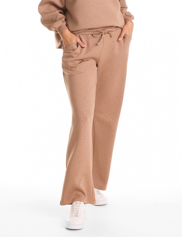 Jogger Recto Print TOSTADO