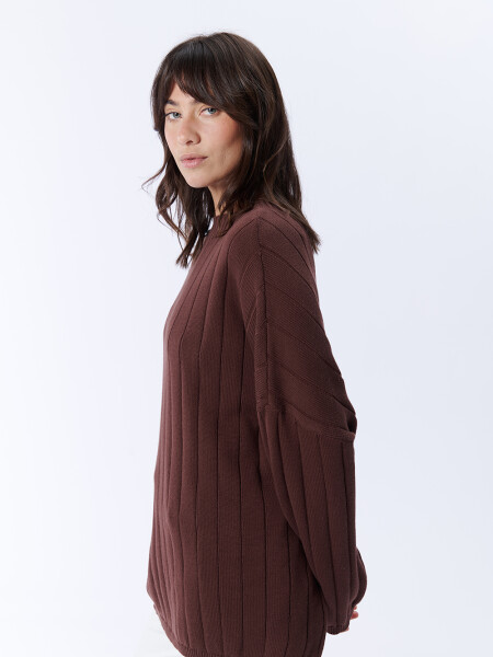 Buzo Punto Oversize Chocolate