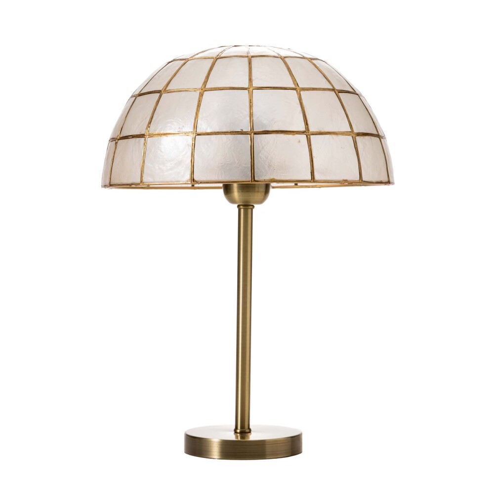 LAMPARA DE MESA CAPIZ NATURAL-BEIGE GFRE