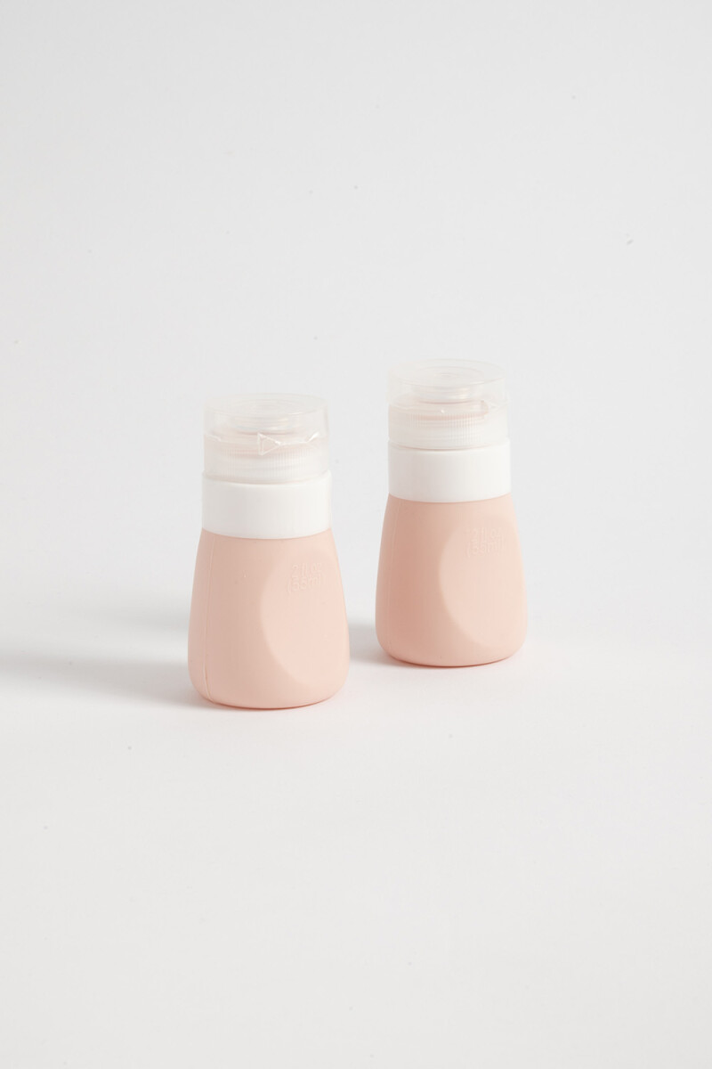 Set x2 frascos silicona 55ml - Rosa 