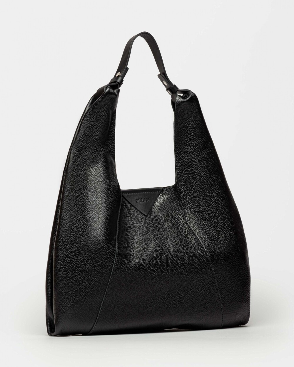 Cartera al hombro The Shopping en cuero graneado Negro