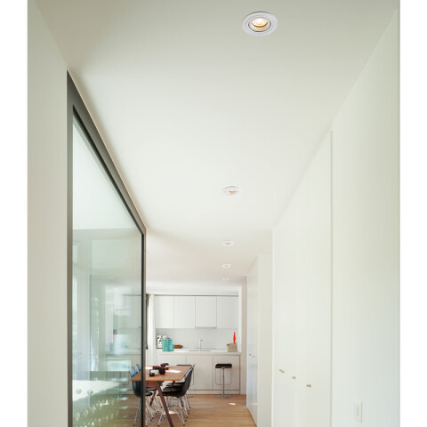 Downlight redondo blanco orientable s/zoc Ø92mm FA2047X