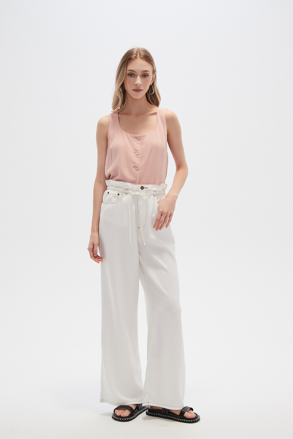 Pantalon Ravon Blanco