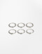 Sets Anillos Strass Set De Anillos - Plateado Rodio