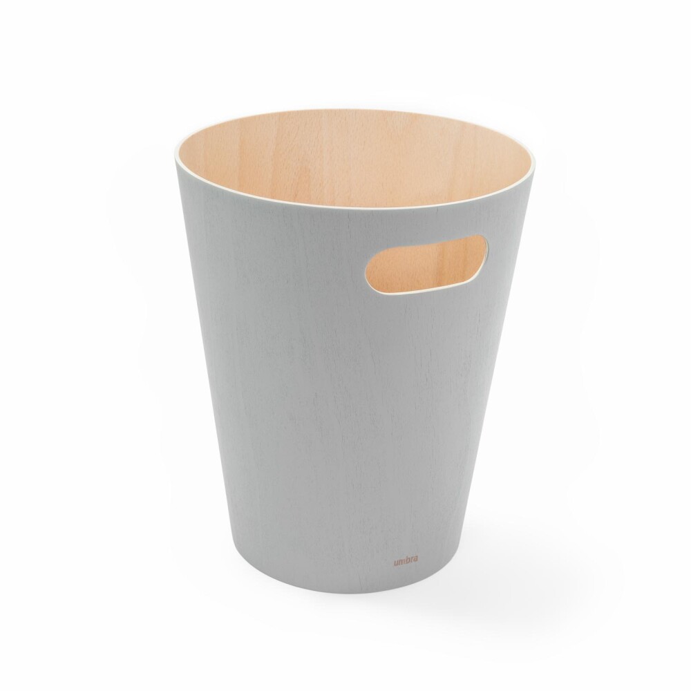 PAPELERA MADERA GRIS WOODROW