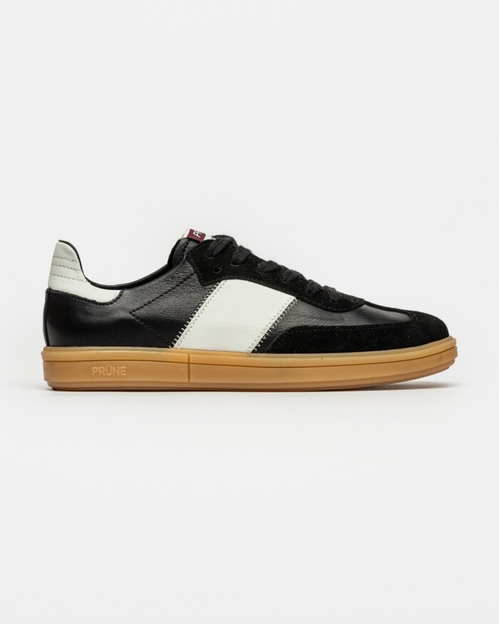 Sneaker Nil en cuero liso Negro