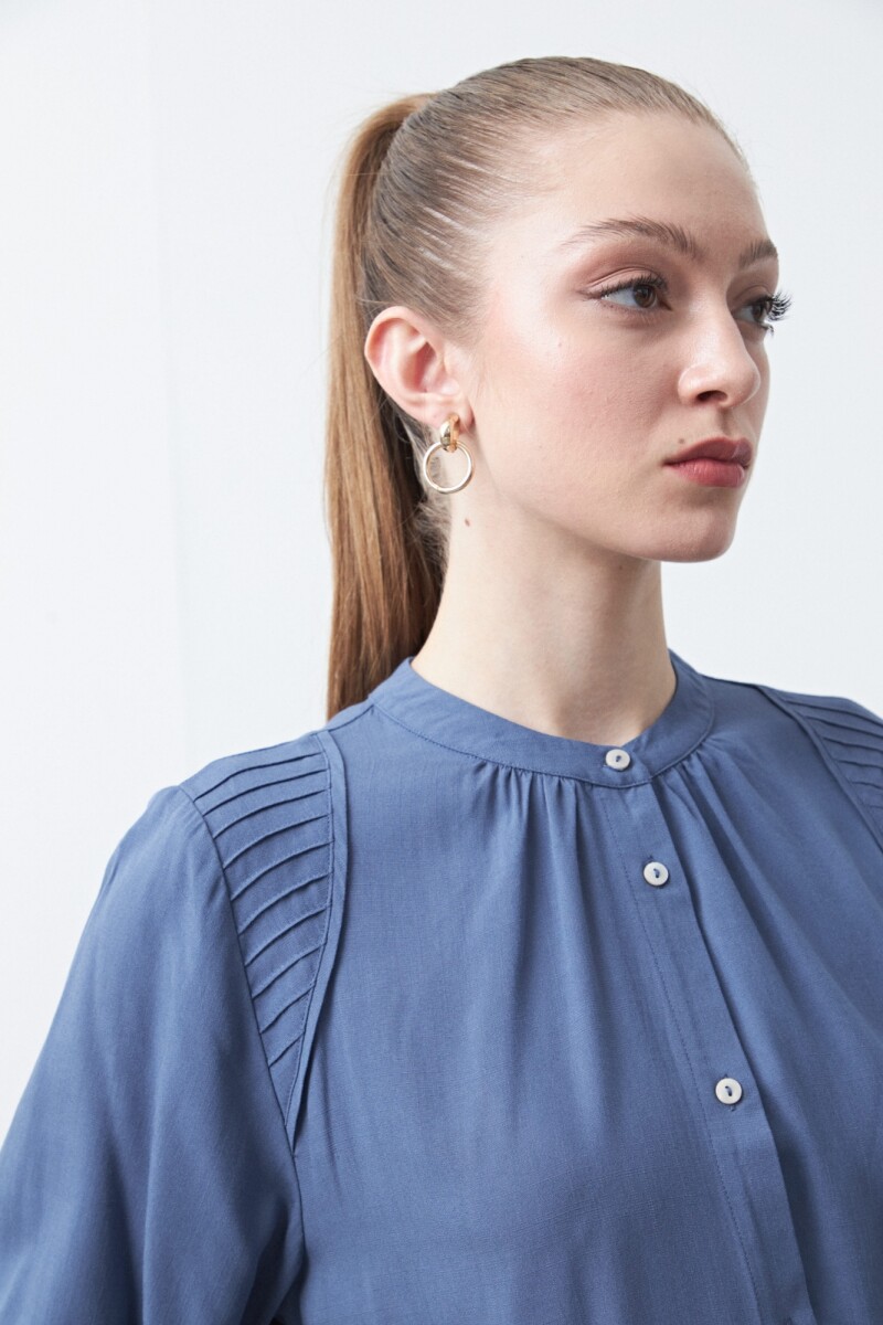 CAMISA ONA Azul Grisaceo