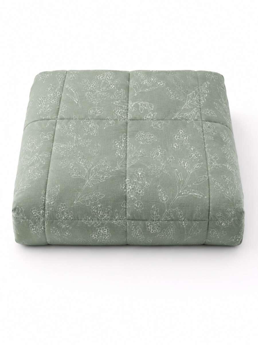 ACOLCHADO CON FUNDAS 2 PLAZAS - VERDE 