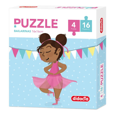 Puzzle Infantil Bailarina 4x16 Piezas Didacta Puzzle Infantil Bailarina 4x16 Piezas Didacta