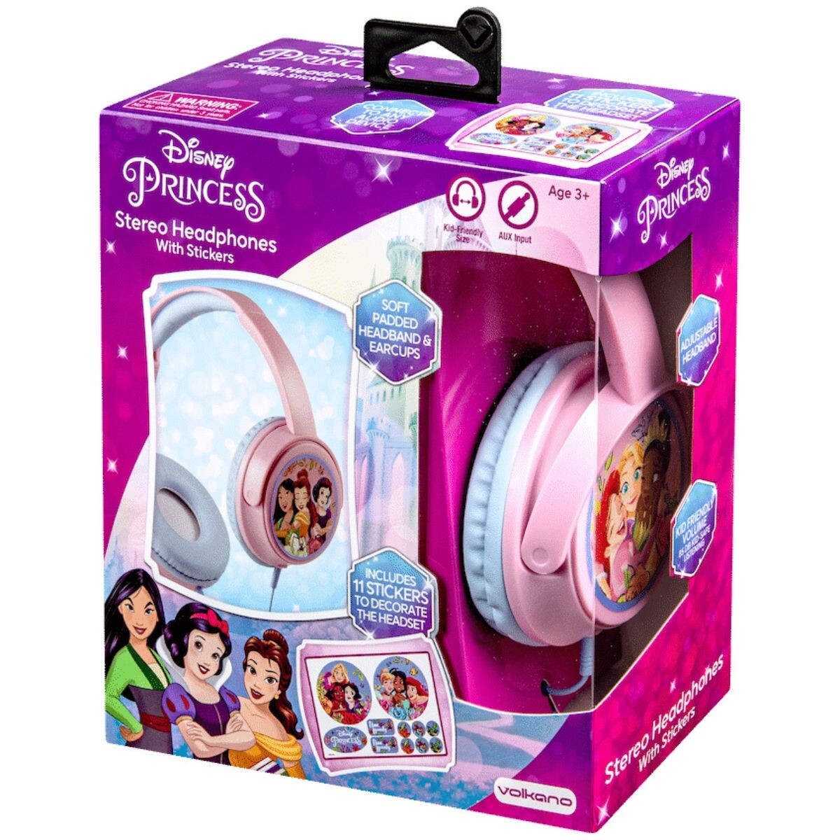 PRINCESAS AURICULAR HEADSET AUX CON STICKERS 