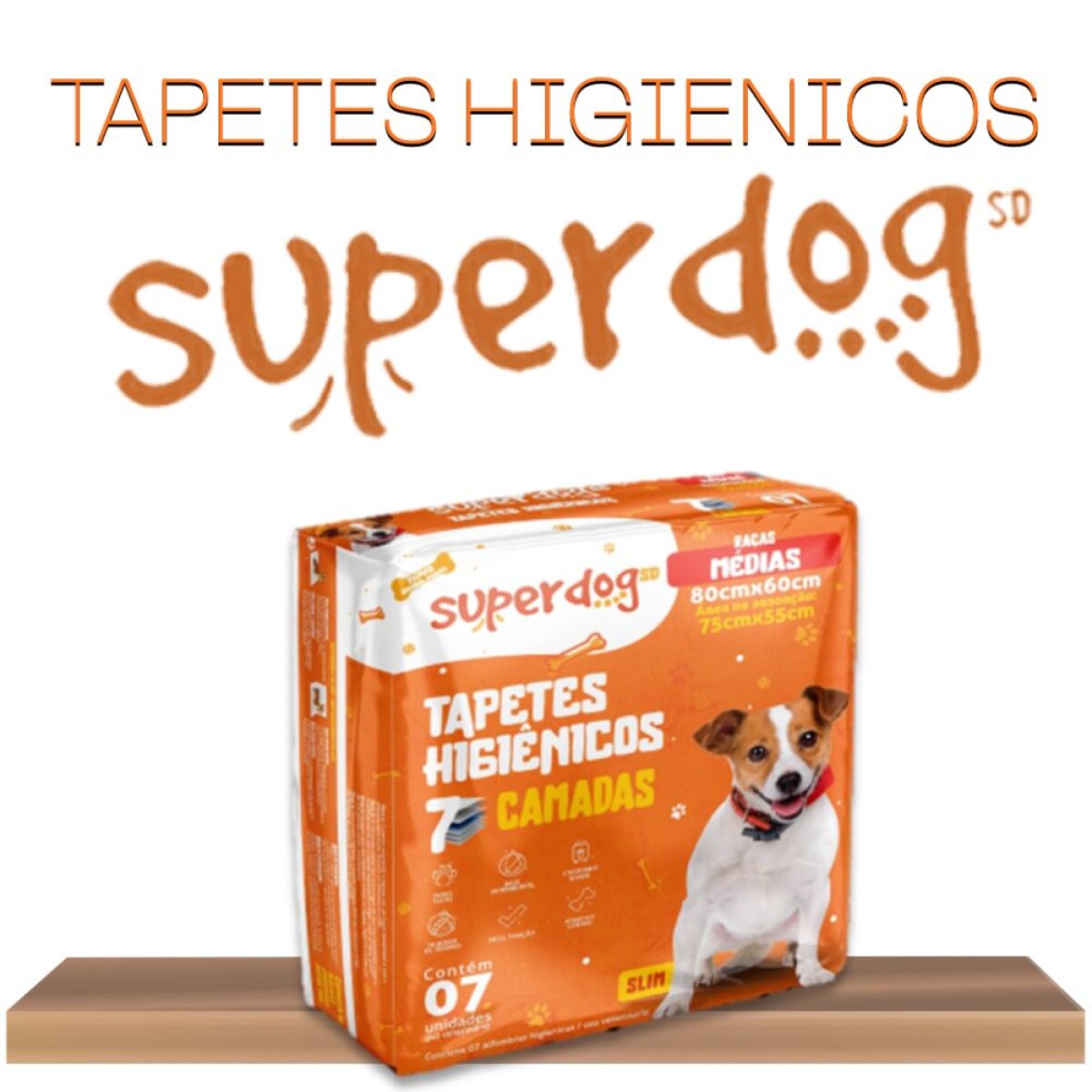 Tapete Higiénico Super Dog Mediano 7 Unidades 