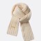 Bufanda Hand Made Tejido Acanalado Beige