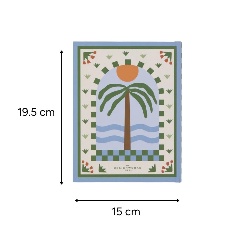 Cuaderno tapa dura rayado 15 x 19,5cm Palm