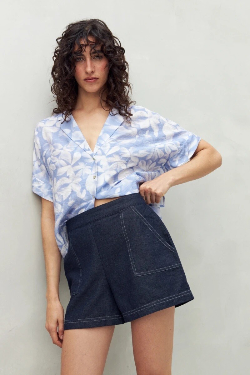 SHORT D.CASSIN VIKTOR - INDIGO 