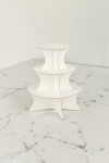 Porta cupcake 3p 33x29 cm. (base x altura) - BLANCO Porta cupcake 3p 33x29 cm. (base x altura) - BLANCO
