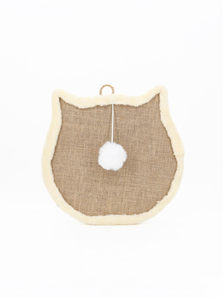 RASCASDOR FORMA CARA GATO MARRON