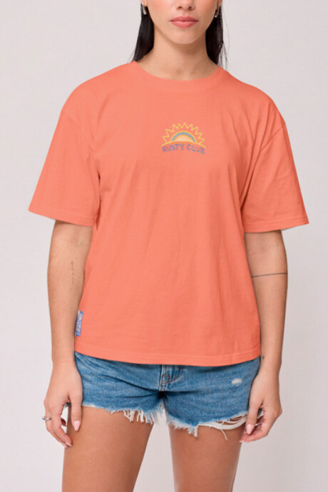T-SHIRT SOLAT RUSTY Coral