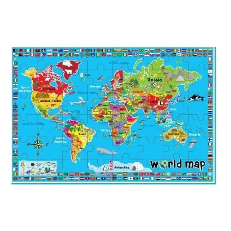 Alfombra Infantil Goma Eva Encastrable Mapa Del Mundo 48 Pcs Alfombra Infantil Goma Eva Encastrable Mapa Del Mundo 48 Pcs