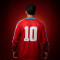 Camiseta de Hombre Umbro Nacional Retro Ea Sport M/Larga Rojo
