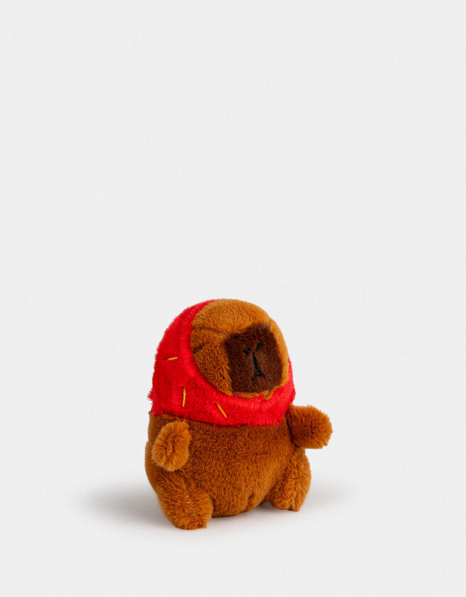 Llavero Peluche Llavero Y Charm De Capibara Disfrazado - Marron Medio