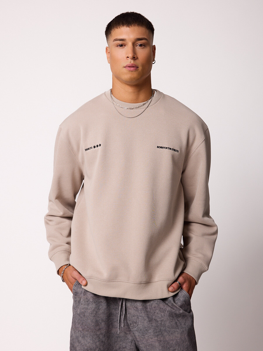 SWEATER BLOKE DIXIE - Gris Plata 