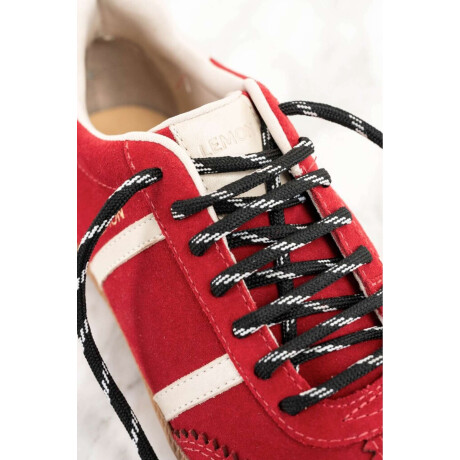Zapatilla Gamuza Rojo