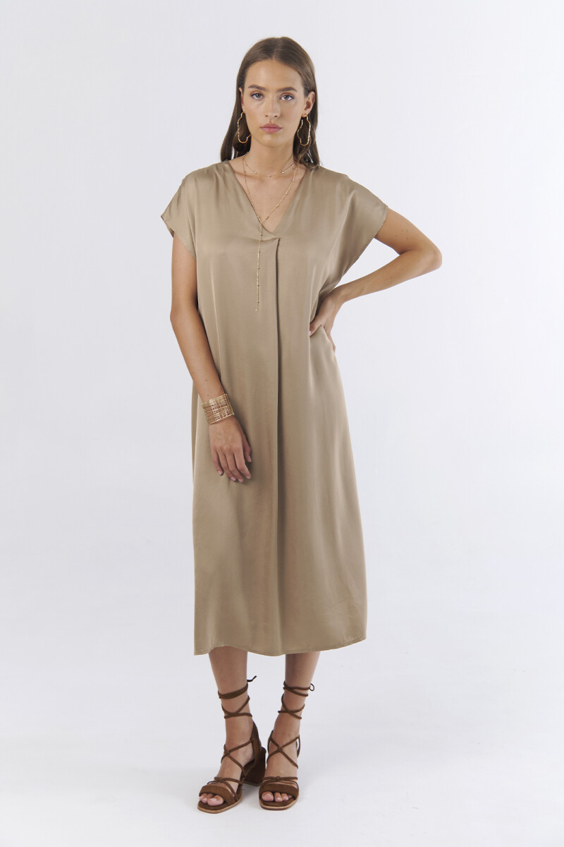 VESTIDO MAXIMA CAMEL