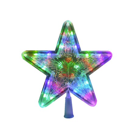 Estrella Con Luces Led Multicolor 23 Cm Unica