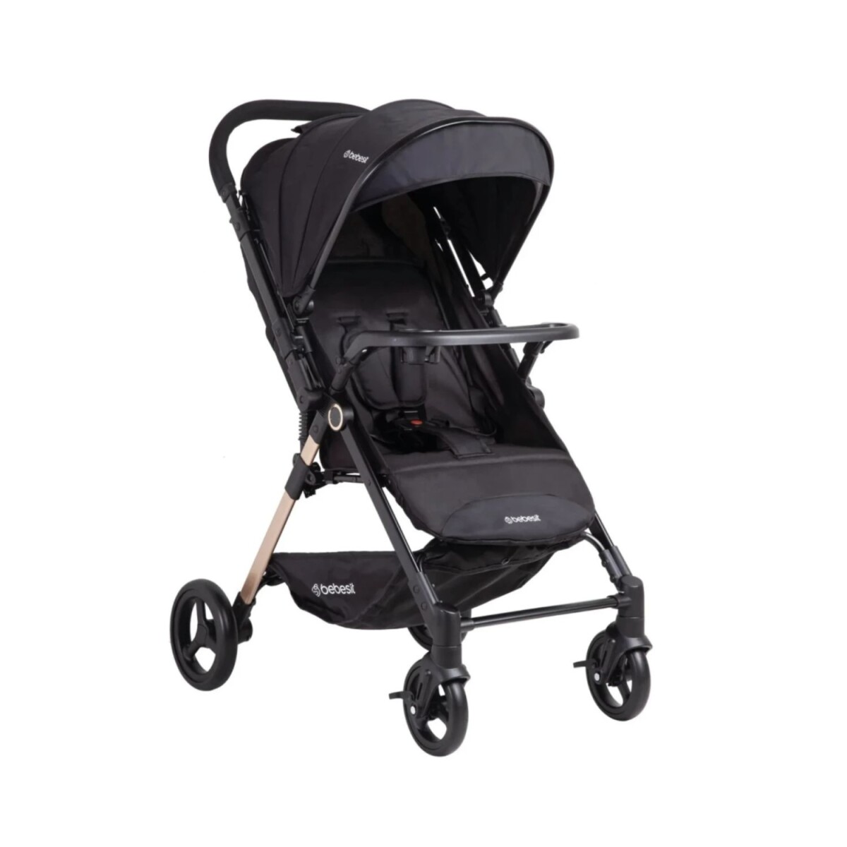 Coche De Paseo City Reversible Plegado Una Mano Bebesit - Negro 